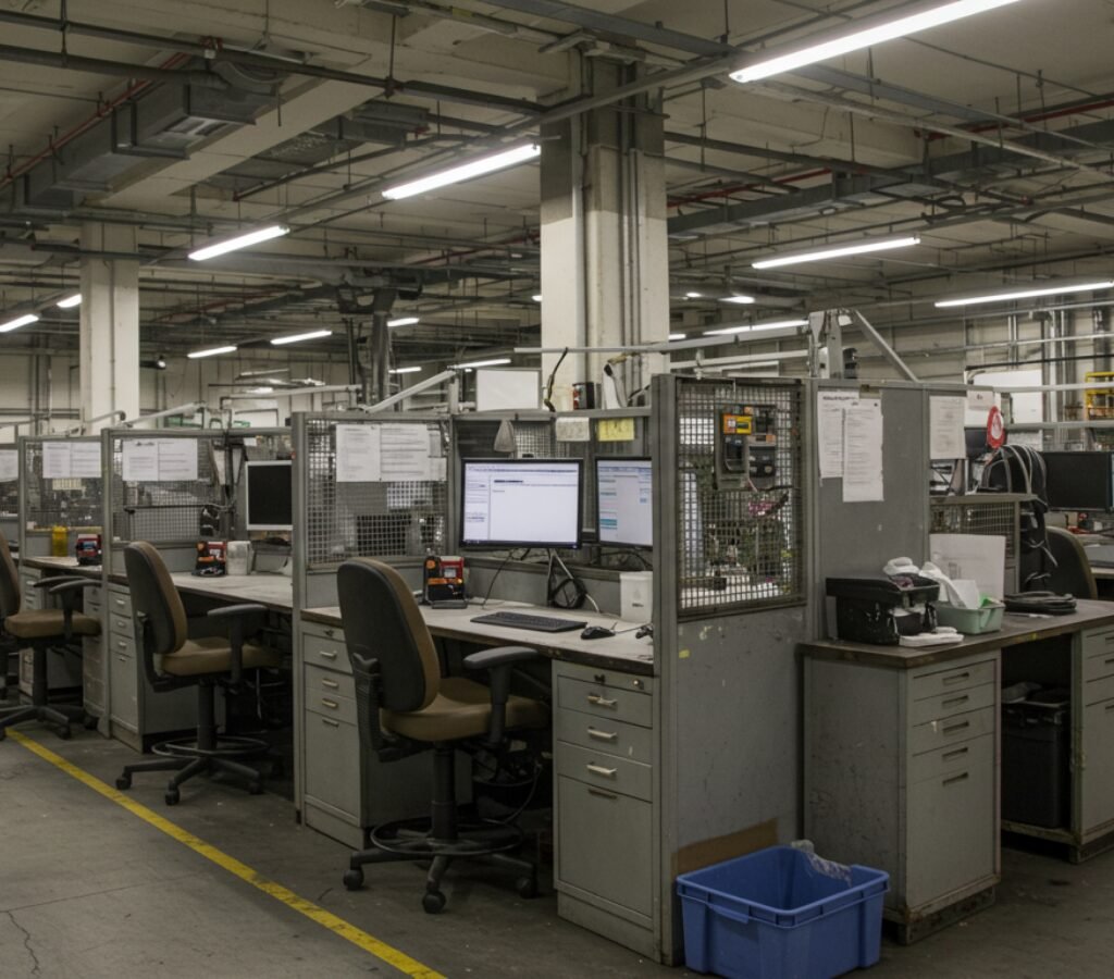 Estações de trabalho não adaptadas